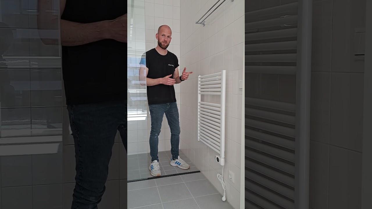 Instructievideo elektrische radiator in de badkamer